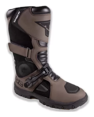Botas Motocross / Enduro Tiger Racing ADV Marron - Imagen 2