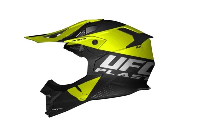 Casco Ufo Intrepid Amarillo Negro S5