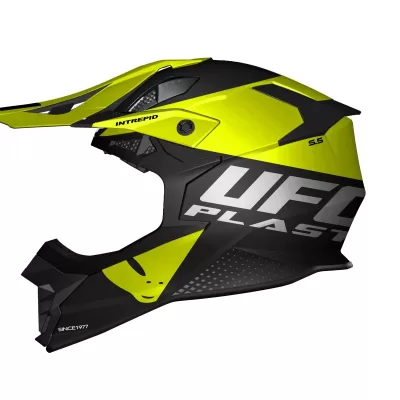 Casco Ufo Intrepid Amarillo Negro S5