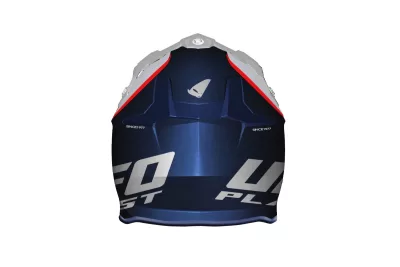 Casco Ufo Intrepid Blanco Azul Rojo S5 - Imagen 5
