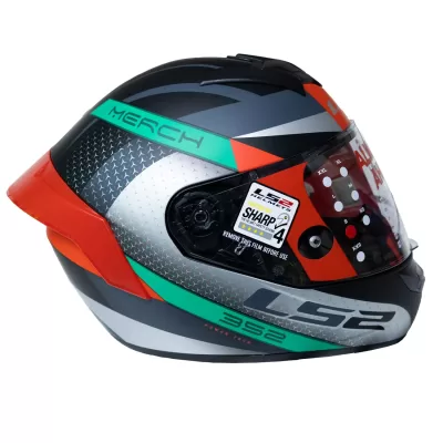 Casco Ls2 352 Rookie Merch Rojo - Imagen 3