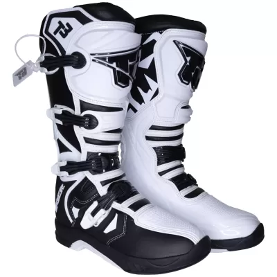 Botas Motocross Enduro Tiger Racing T3 Blancas