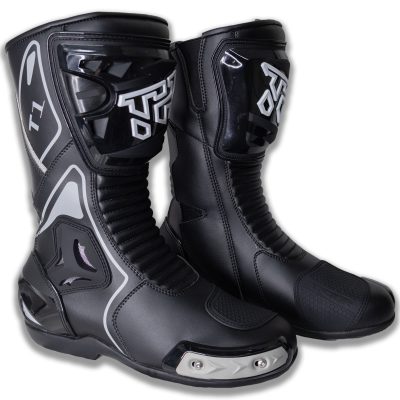 Botas para Pista Tiger Racing T1 Negras