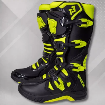 Botas Motocross Enduro Tiger Racing T3 Amarillo/Negro