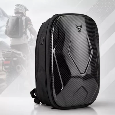 Mochila Semi Rigida Motocentric Carbono - 0123