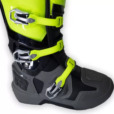 Botas Motocross Enduro Tiger Racing MX2 Pro - Gris/Amarillo - Imagen 2