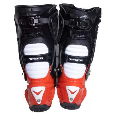 Botas de Pista Tiger Racing X-One - Negro/Rojo - Imagen 3