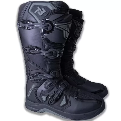 Botas Motocross Enduro Tiger Racing T3 Negro/Gris