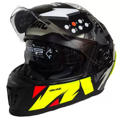 Casco Mac Force  ARKANG - Amarillo - Imagen 2