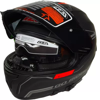 Casco NZI Go Rider Negro - Imagen 2