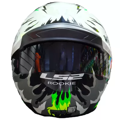 Casco Ls2 352 Rookie Weiler Blanco/Verde - Imagen 2