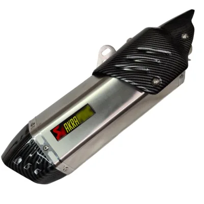 Escape Akrapovic - Doble Salida - 47 CM - Plata P.C - Imagen 3