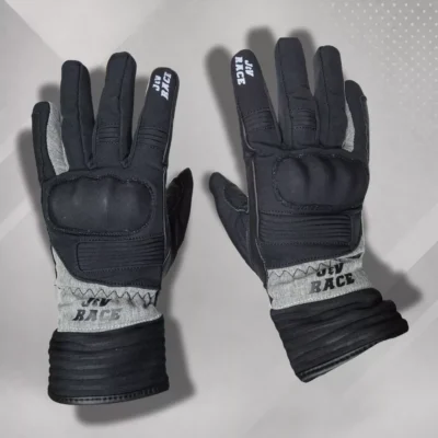 Guantes de Invierno JyV Race Velvet Mujer - Negro/Gris