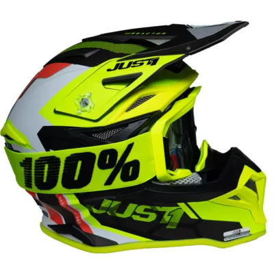 Casco Just1 Reactor J39 - Amarillo/Rojo/Gris - Imagen 6