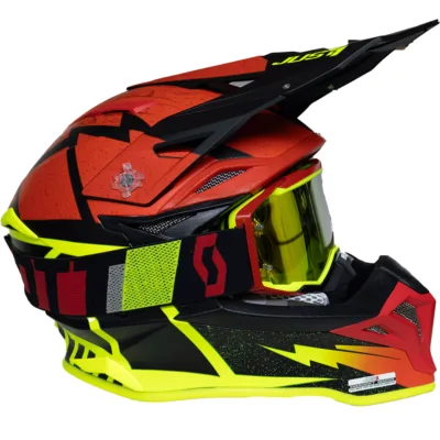 Casco Just1 Poseidon J39 - Amarillo/Rojo - Imagen 6