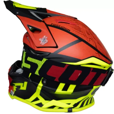 Casco Just1 Poseidon J39 - Amarillo/Rojo - Imagen 3