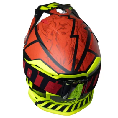 Casco Just1 Poseidon J39 - Amarillo/Rojo - Imagen 2