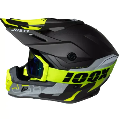 Casco Just1 Korner J38 - Amarillo Fluor/Gris - Imagen 5