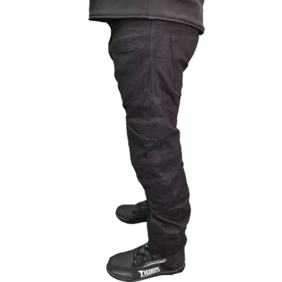 Jean con Protecciones para Moto JvV Race - Negro - Imagen 3