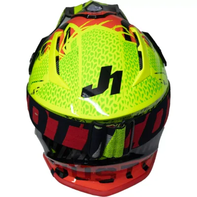 Casco Just1 Mask J38 - Amarillo/Rojo/Negro - Imagen 2
