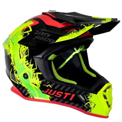Casco Just1 Mask J38 - Amarillo/Rojo/Negro
