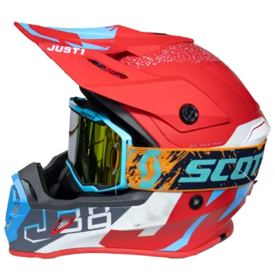 Casco Just1 Korner J38 - Azul/Rojo - Imagen 3