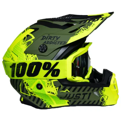 Casco Just1 Mask J38 - Amarillo/Negro/Verde - Imagen 6