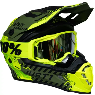 Casco Just1 Mask J38 - Amarillo/Negro/Verde - Imagen 3