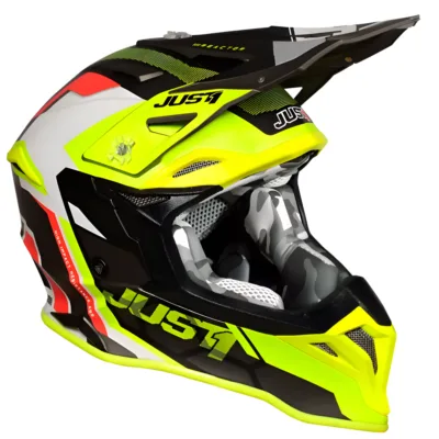 Casco Just1 Reactor J39 - Amarillo/Rojo/Gris