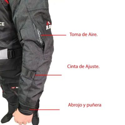 CAMPERA JYV RACE - ATLAS - 4 Estaciones - Negro - Imagen 4