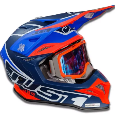Casco Just1 Thruster J39 - Blanco/Naranja