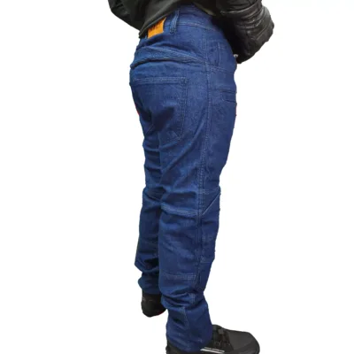 Jean con Protecciones para Moto JvV Race - Azul - Imagen 3
