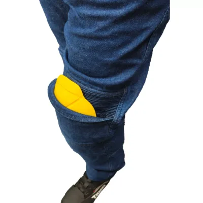 Jean con Protecciones para Moto JvV Race - Azul - Imagen 4