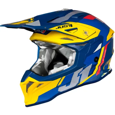 Casco Just1 Reactor J39 - Amarillo/Azul - Imagen 2