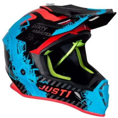 Casco Just1 Mask J38 - Azul/Rojo/Negro