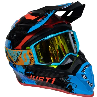 Casco Just1 Mask J38 - Azul/Rojo/Negro - Imagen 3
