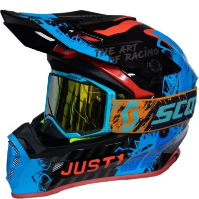 Casco Just1 Mask J38 - Azul/Rojo/Negro - Imagen 5
