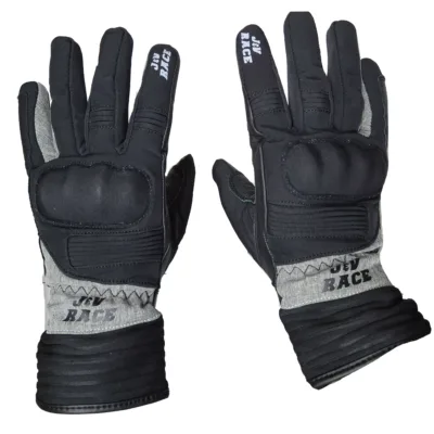Guantes de Invierno JyV Race Velvet Mujer - Negro/Gris