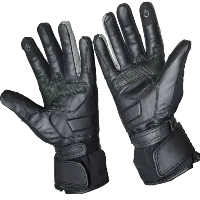 Guantes de Invierno JyV Race Velvet Mujer - Negro/Gris