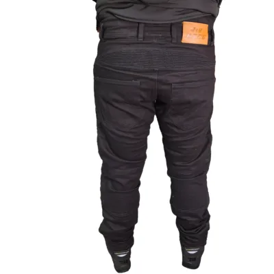 Jean con Protecciones para Moto JvV Race - Negro - Imagen 4