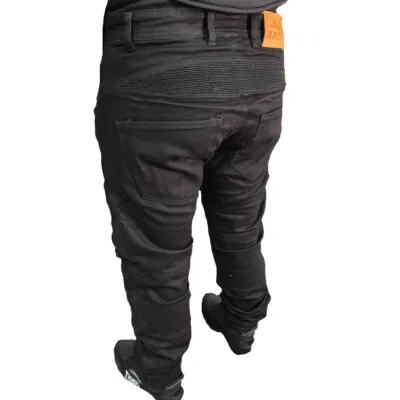 Jean con Protecciones para Moto JvV Race - Negro - Imagen 5