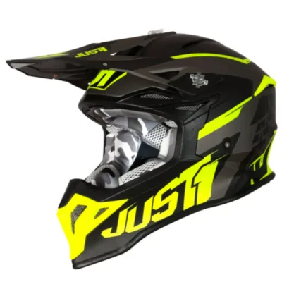Casco Just1 Stars J39 - Negro/Amarillo/Gris - Imagen 2