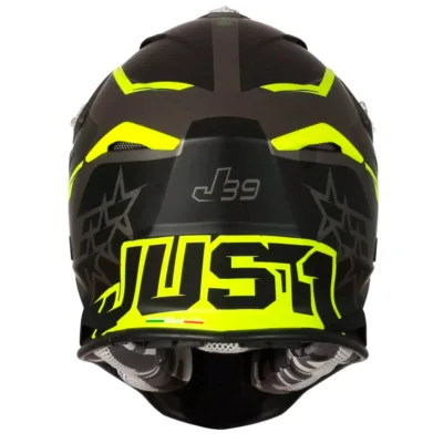 Casco Just1 Stars J39 - Negro/Amarillo/Gris - Imagen 3
