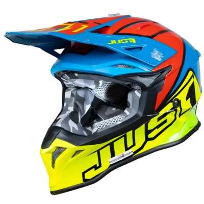 Casco Just1 Thruster J39 - Amarillo/Rojo/Azul - Imagen 2