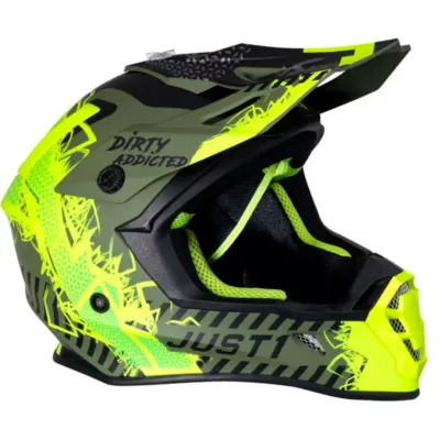 Casco Just1 Mask J38 - Amarillo/Negro/Verde