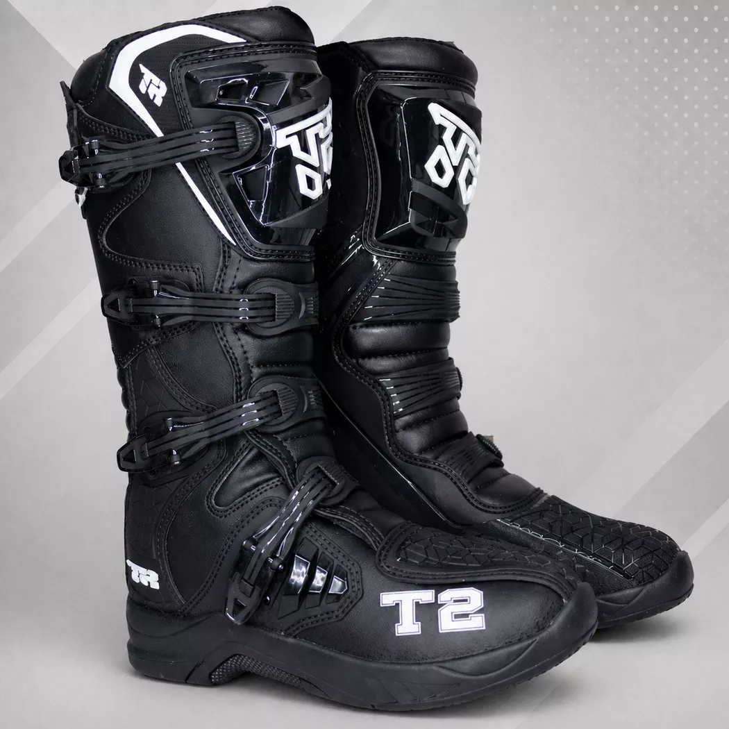 Botas Motocross Enduro Tiger Racing T2 - Negro