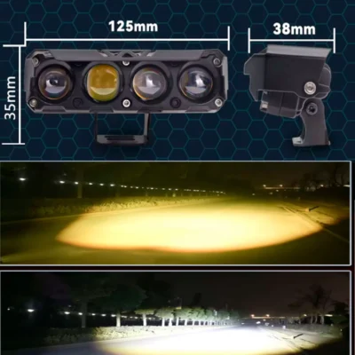 Kit X 2 Faros Led Auxiliar - 4 Lupa - Imagen 3