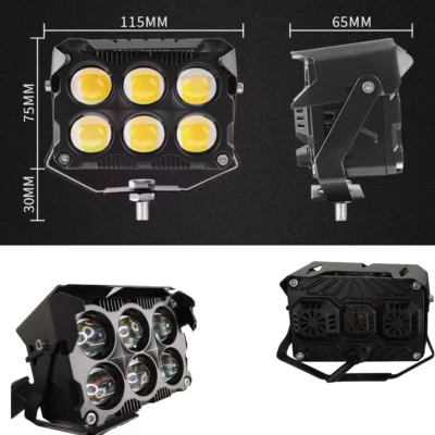 Kit X 2 Faros Led Auxiliar - 6 Lupa - Imagen 2