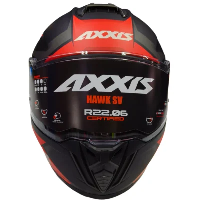 Casco Axxis Hawk SV EVO - Rojo - Imagen 6