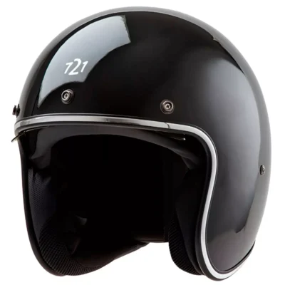 Casco Hawk 721 Challenger Negro Brillo - Imagen 4